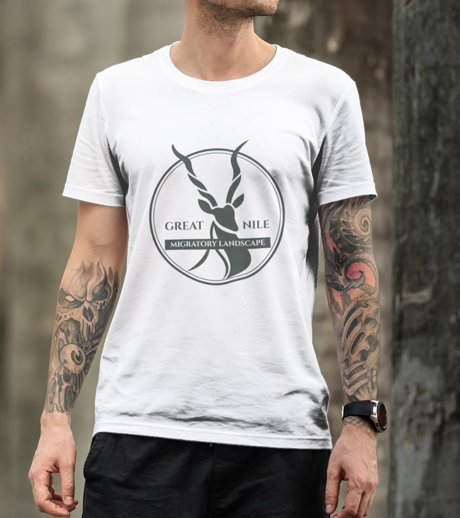 Great Nile Migratory Landscape Wildlife Antelope Circle T-Shirt