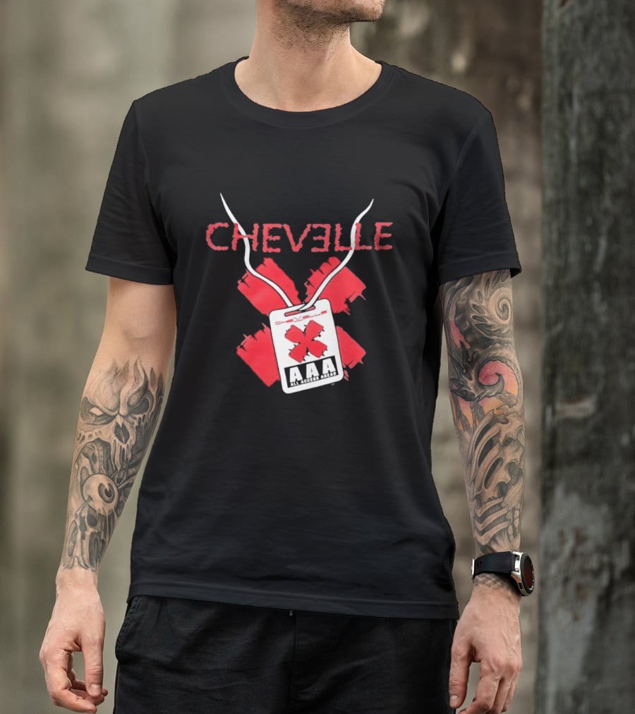 Chevelle AAA All Access Pass Red X Band Tour T-Shirt
