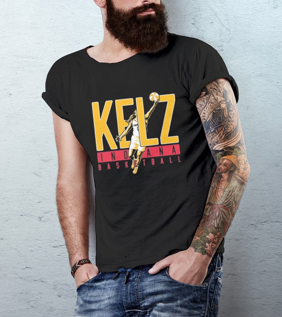 Kelz Indiana Basketball WNBA Player Dunking T-Shirt