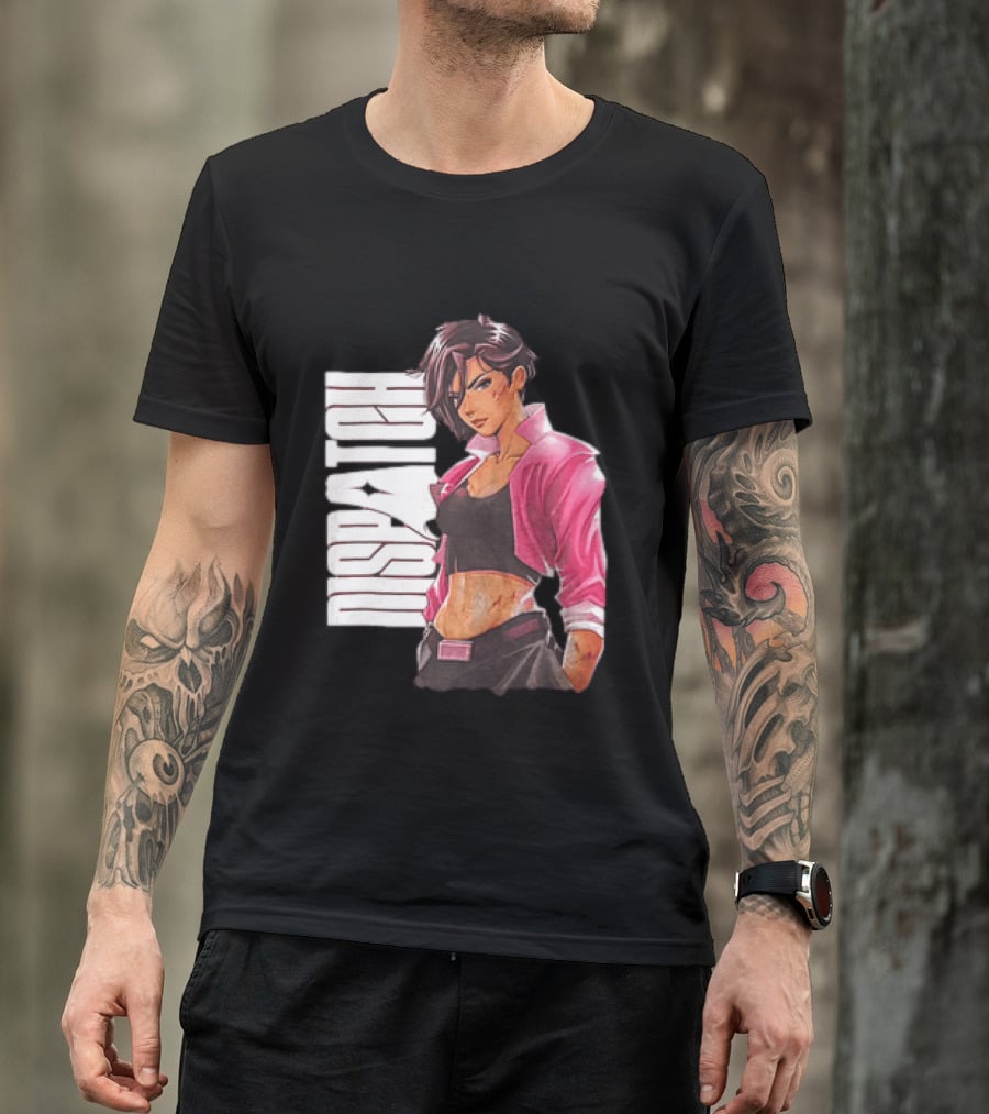 Dispatch Anime Girl Urban Style Two Sided T-Shirt