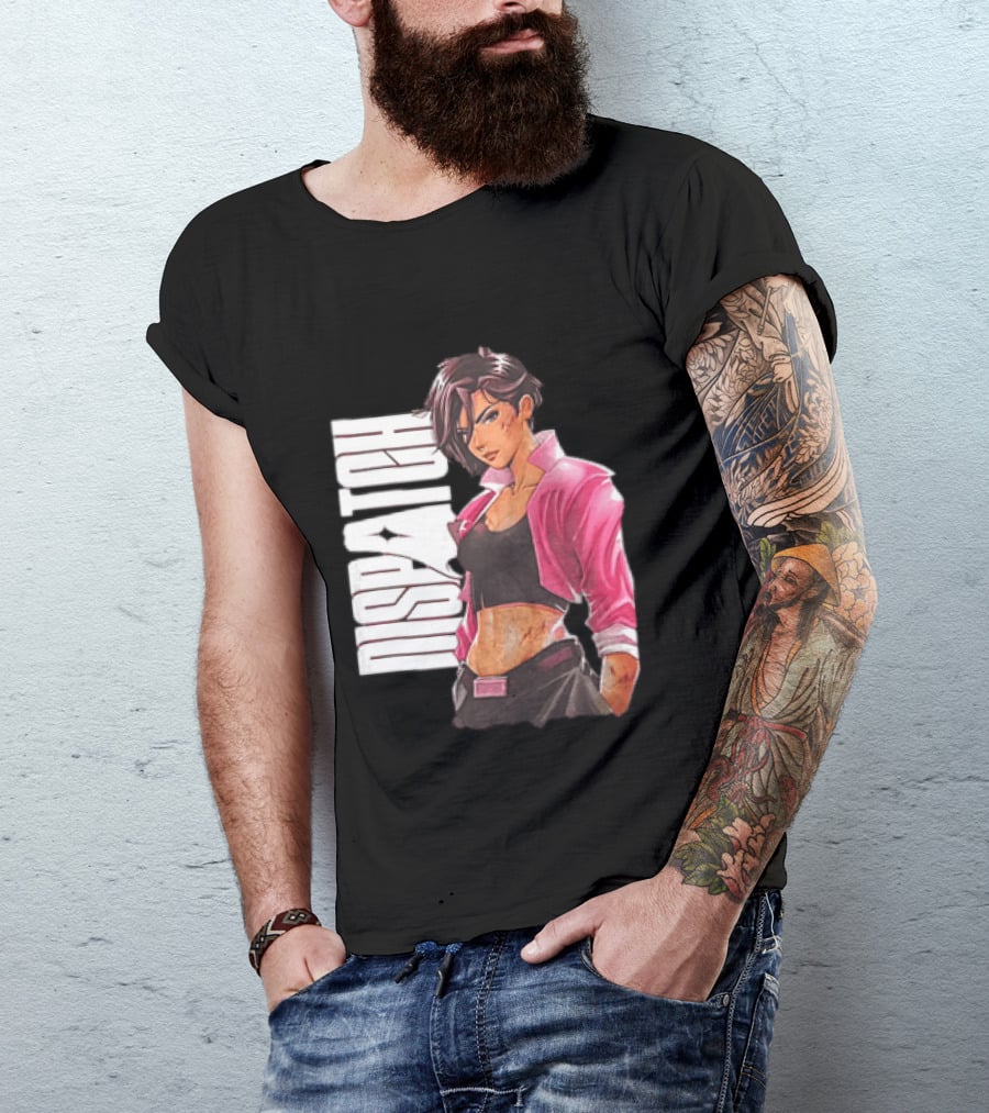 Dispatch Anime Girl Urban Style Two Sided T-Shirt
