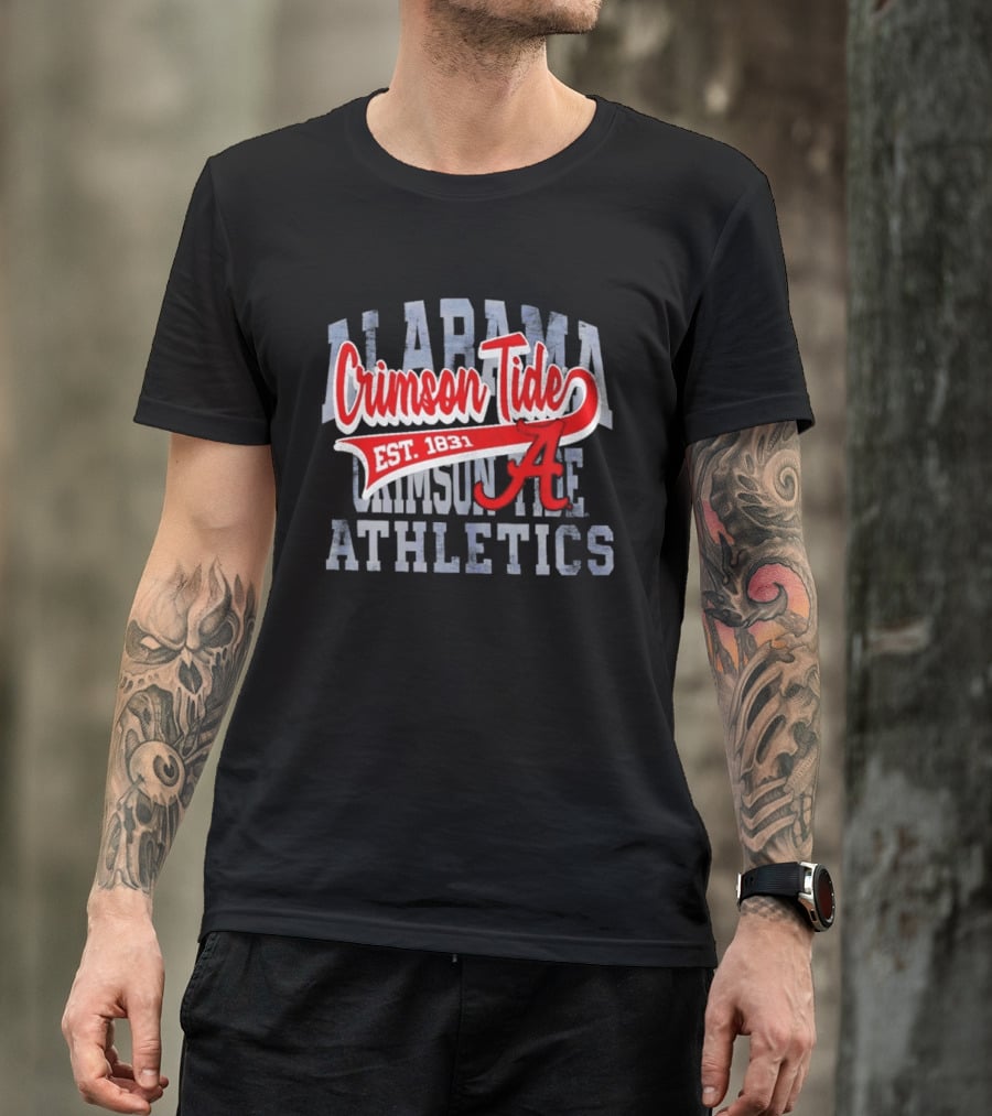 Alabama Crimson Tide Athletics Est 1831 Distressed T-Shirt
