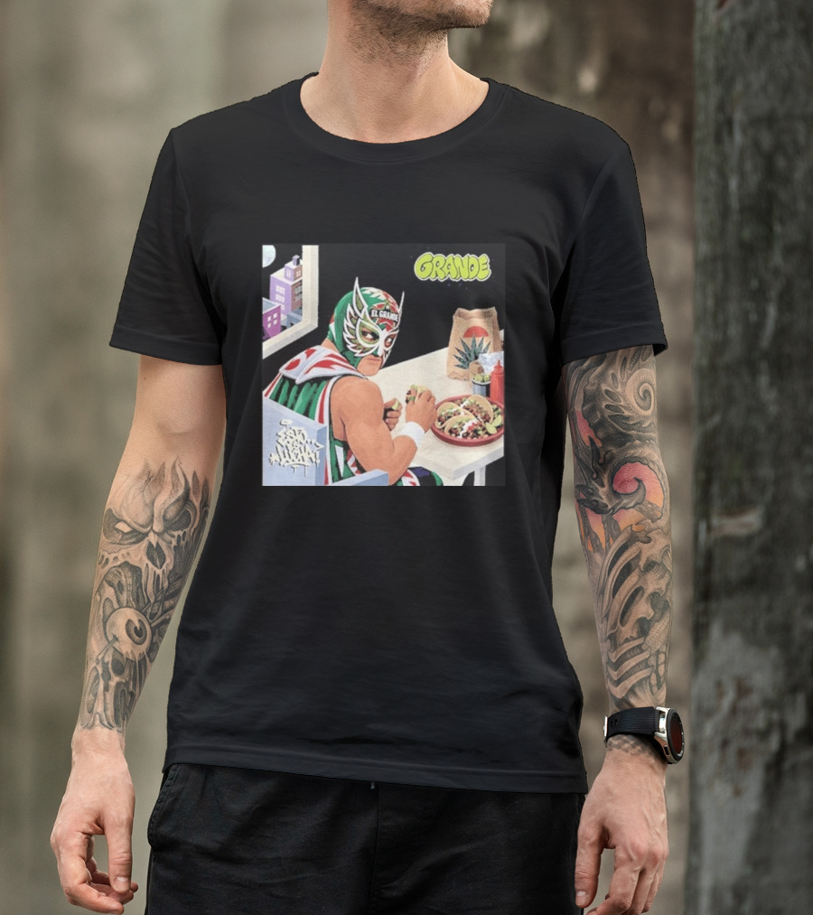 El Grande America Tacos Wrestling Luchador Comic T-Shirt