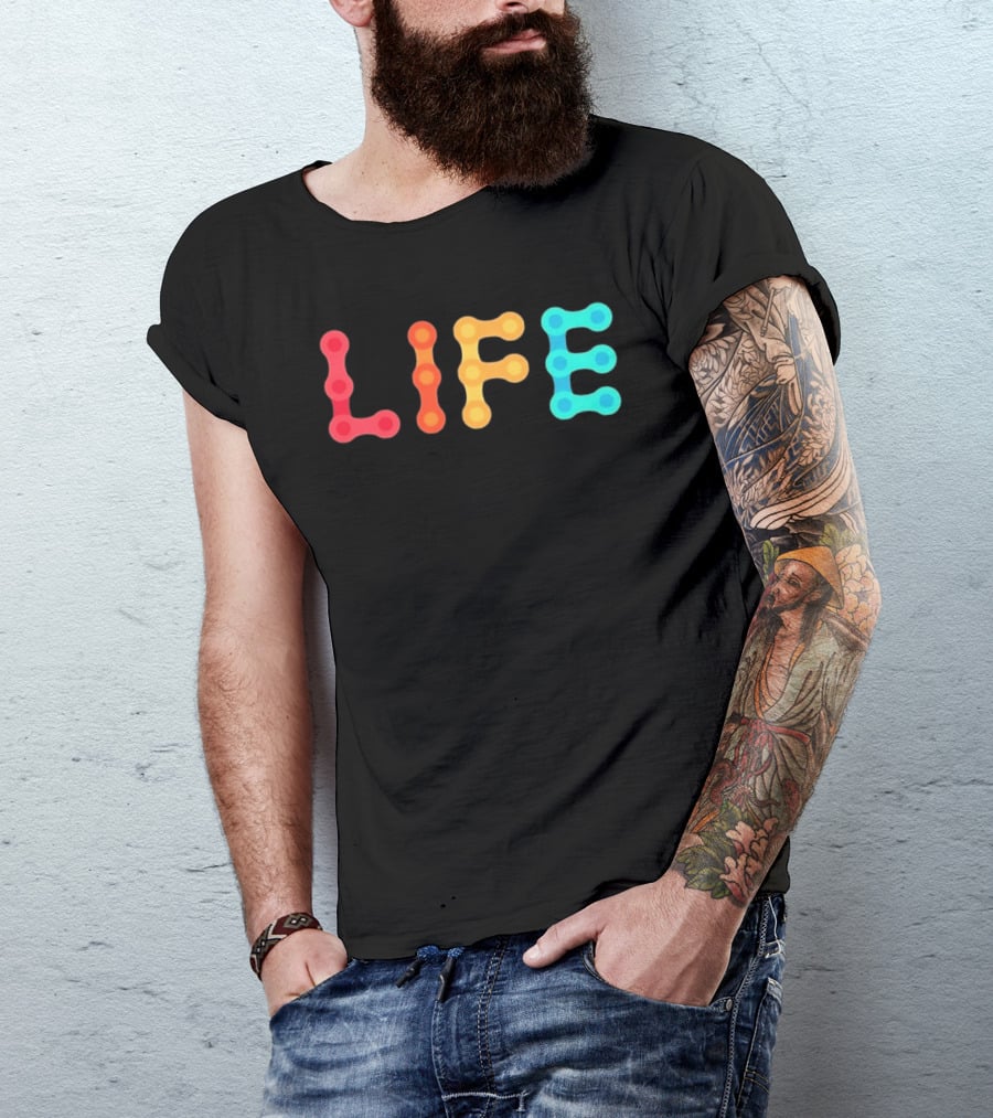 Life Bicycle Chain Cycling Bike Parts T-Shirt