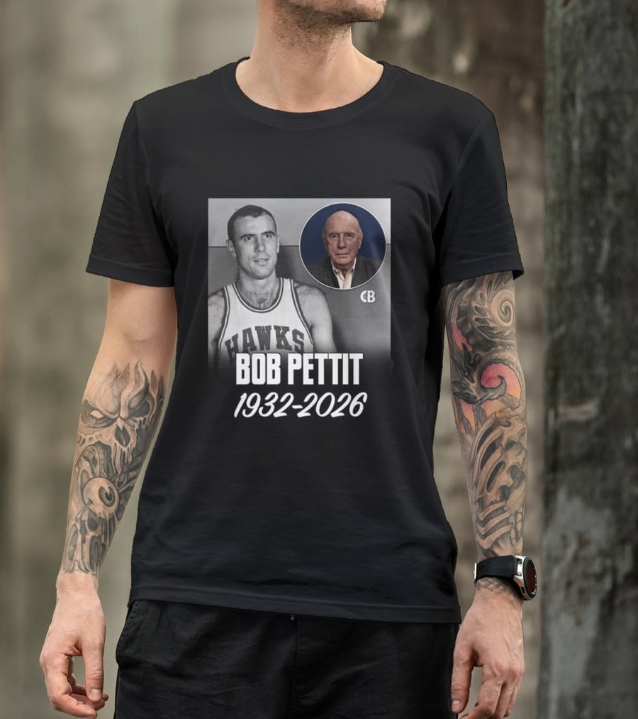 Bob Pettit Hawks Legend 1932 2026 T-Shirt