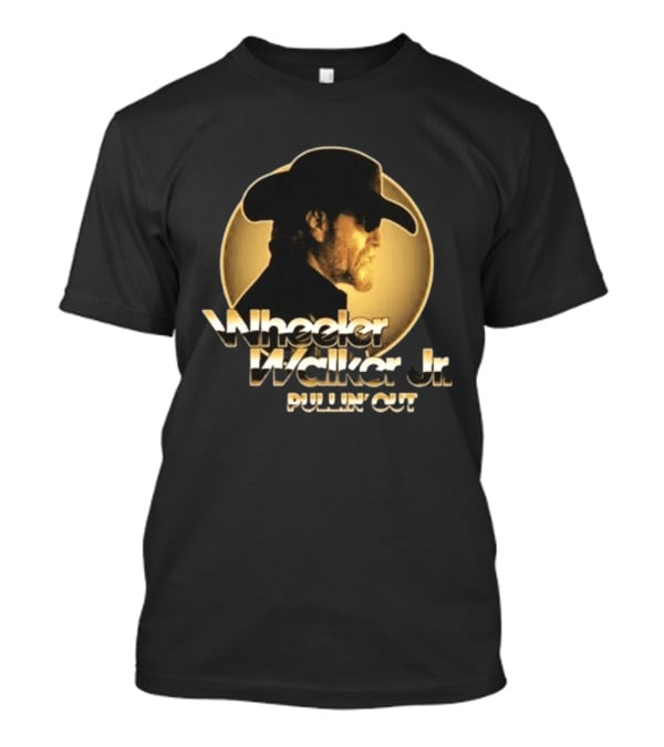 Wheeler Walker Jr. Pullin' Out Album Cover Portrait In Gold T-Shirt