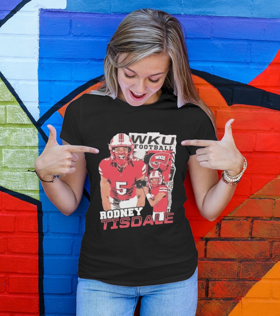 Rodney Tisdale WKU Football Western Kentucky Hilltoppers T-Shirt