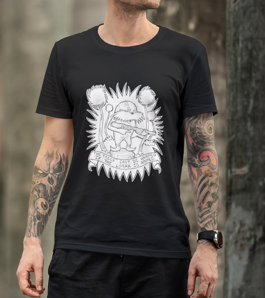 Lorax Shotgun Dr Seuss Trees Mashup T-Shirt