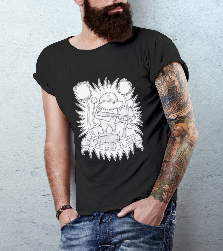 Lorax Shotgun Dr Seuss Trees Mashup T-Shirt