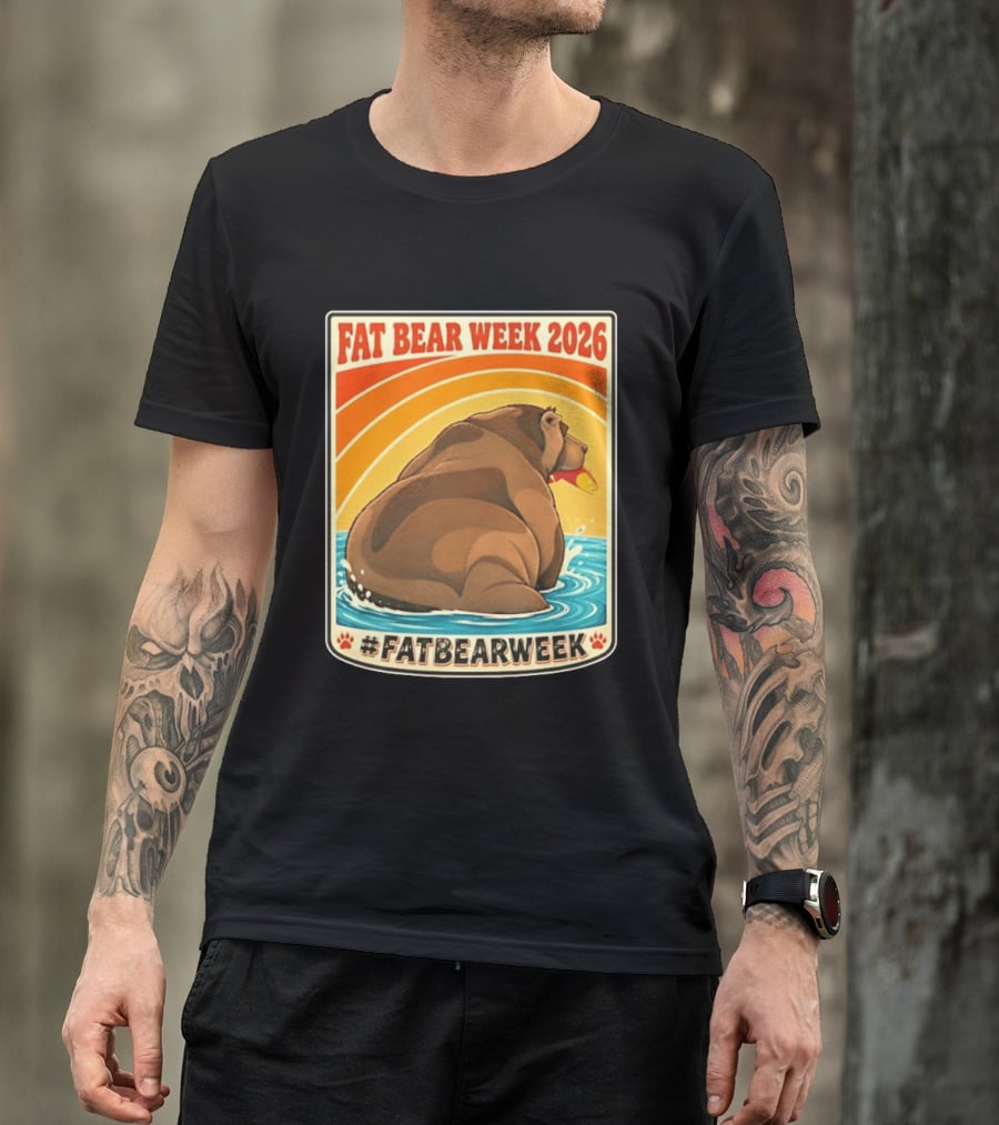Fat Bear Week 2026 Katmai National Park Hashtag Fat Bear Week T-Shirt