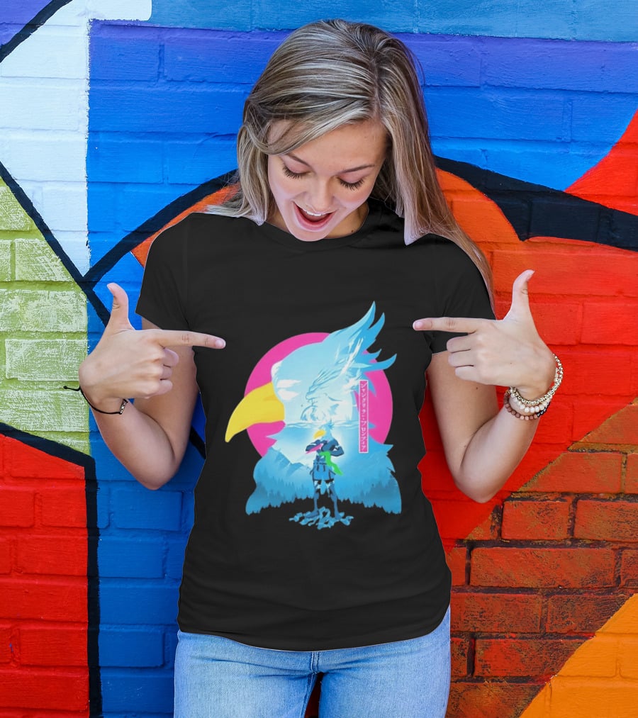 Shangri La Frontier Sunraku Eagle Art Gaming Manga Fantasy T-Shirt