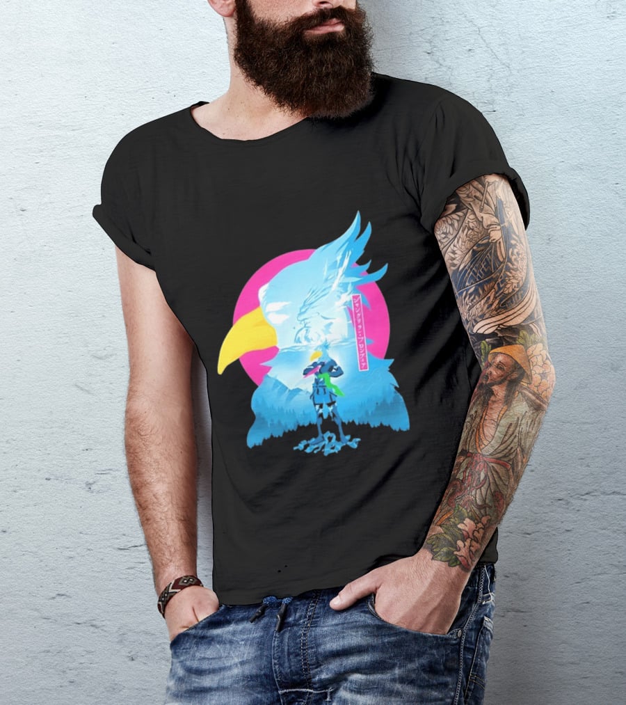 Shangri La Frontier Sunraku Eagle Art Gaming Manga Fantasy T-Shirt