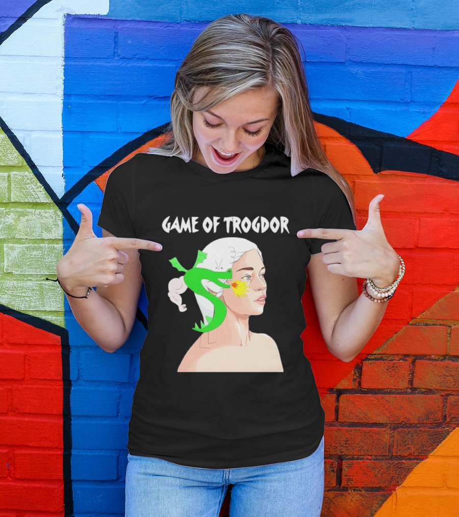 Game Of Trogdor Dragon And Woman T-Shirt