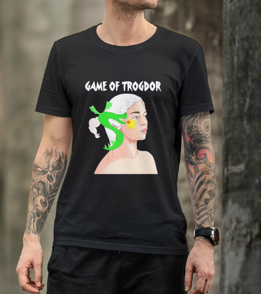 Game Of Trogdor Dragon And Woman T-Shirt