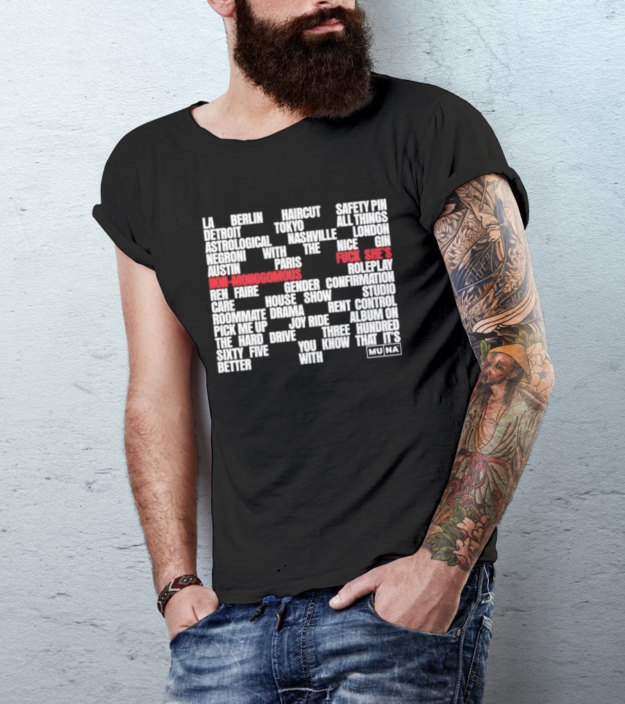 Muna Non Monogamous Indie Pop Music Lyrics Exploration T-Shirt