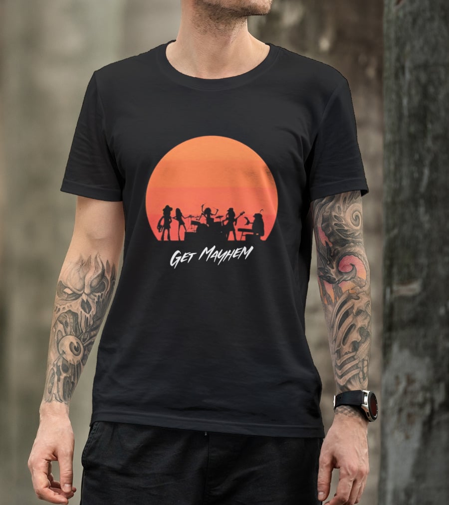 Get Mayhem Band Sunset Concert T-Shirt