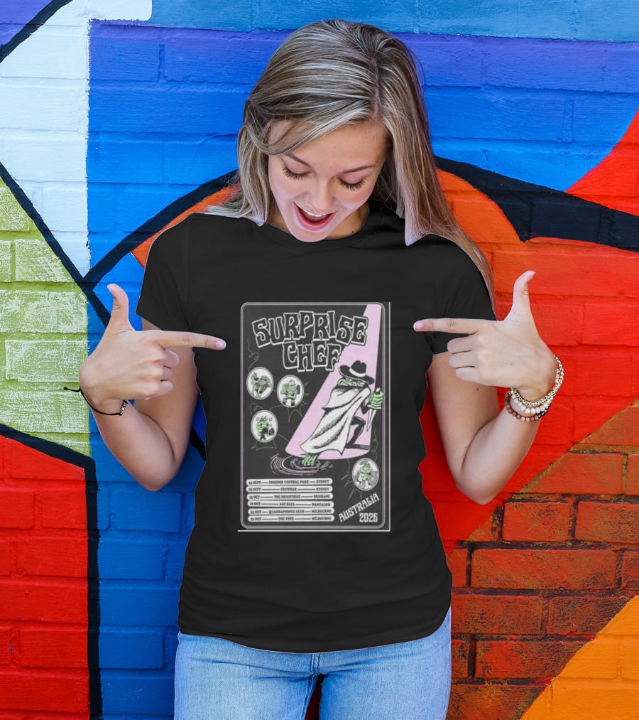 Surprise Chef Australia Tour 2026 The Brightside Brisbane Oct 15 Show T-Shirt