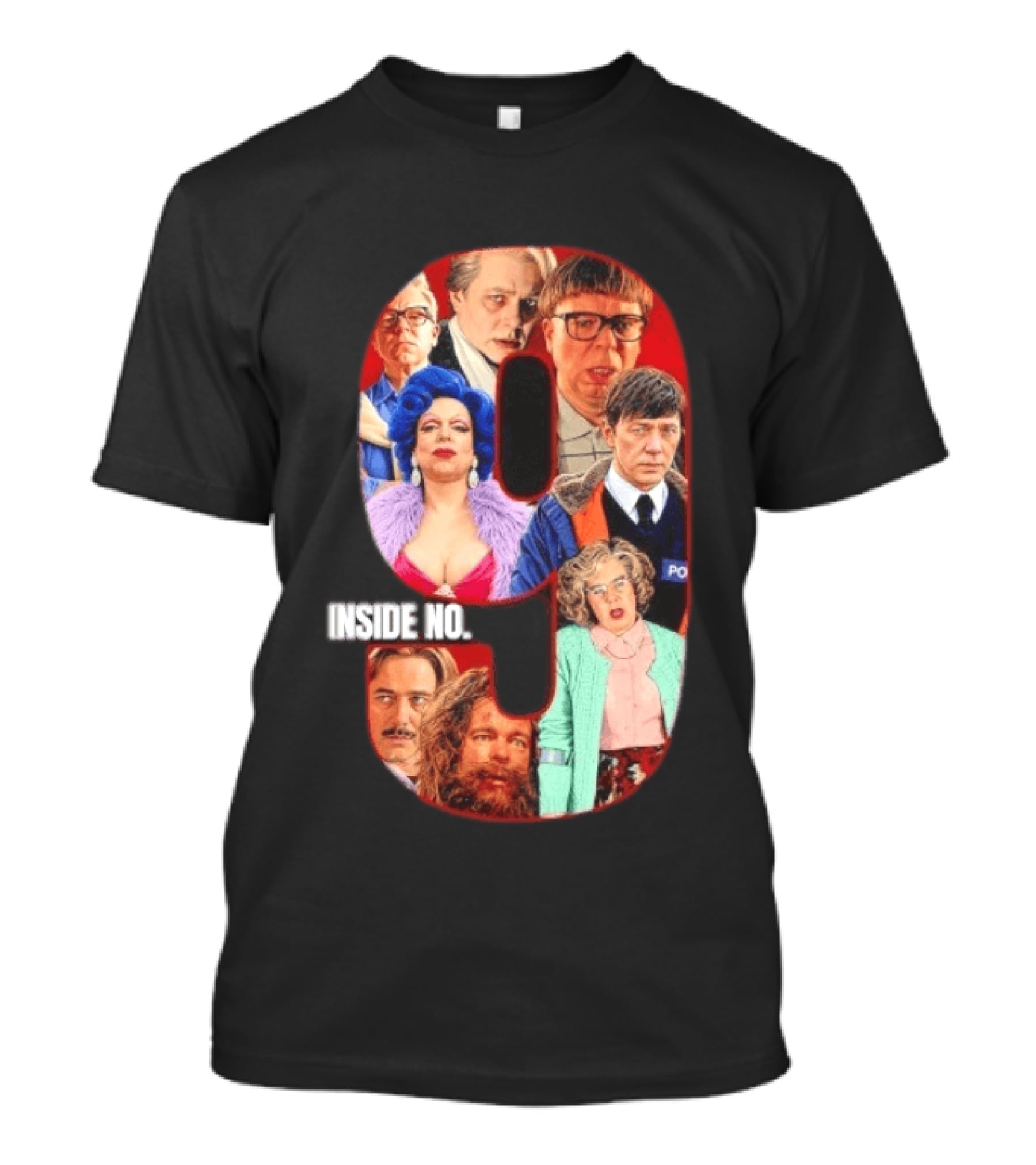 Inside No 9 TV Series Collage Reece Shearsmith Character Compilation T-Shirt