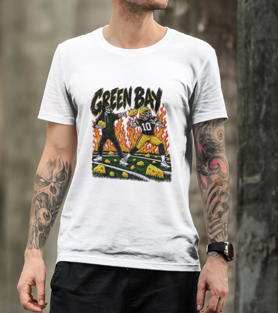 Green Bay Packers Football Skeleton Player Cheeseheads 2026 T-Shirt