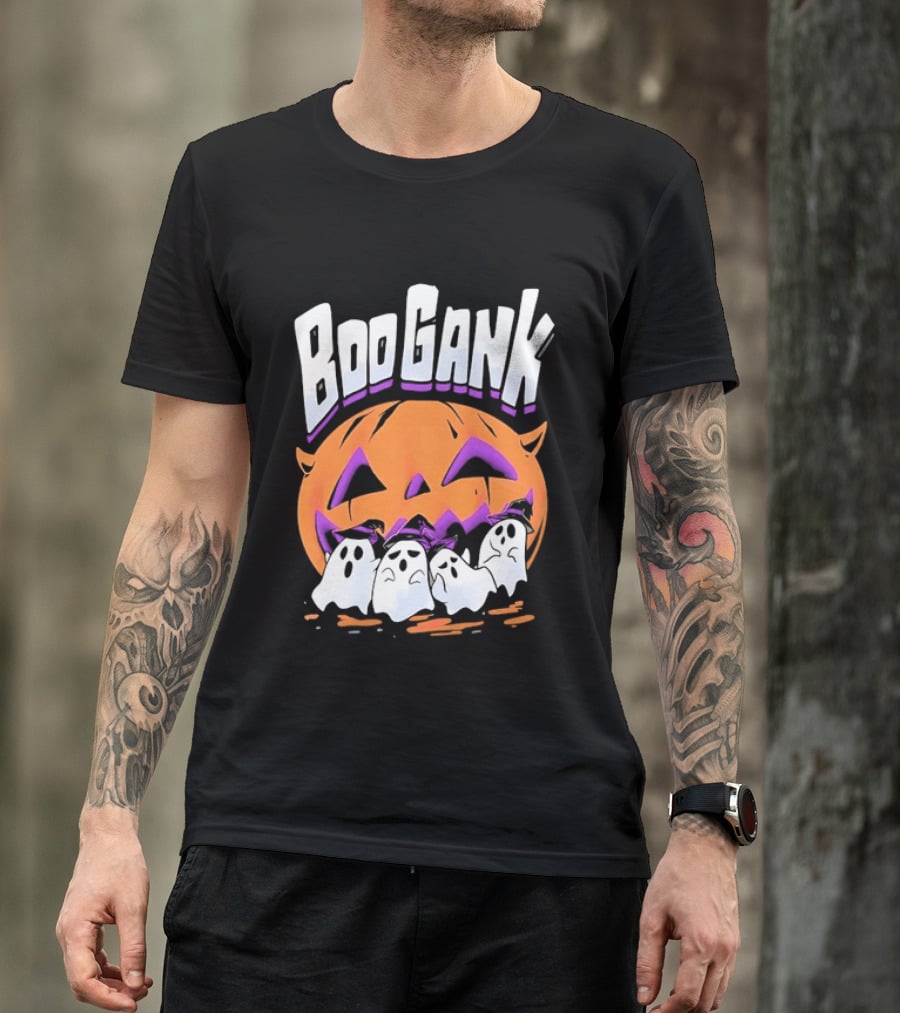 Boo Gank Halloween Pumpkin Ghosts Spooky T-Shirt