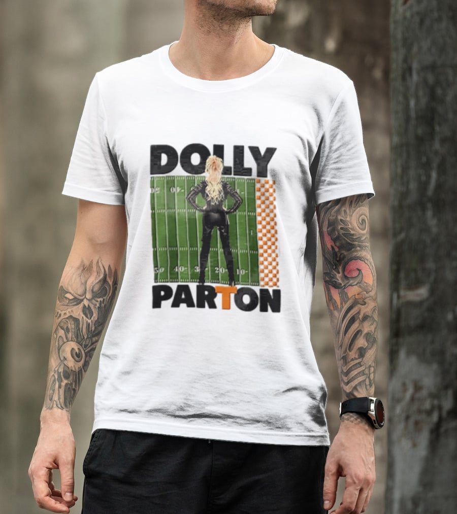 Dolly Parton Tennessee Volunteers Football Field T-Shirt