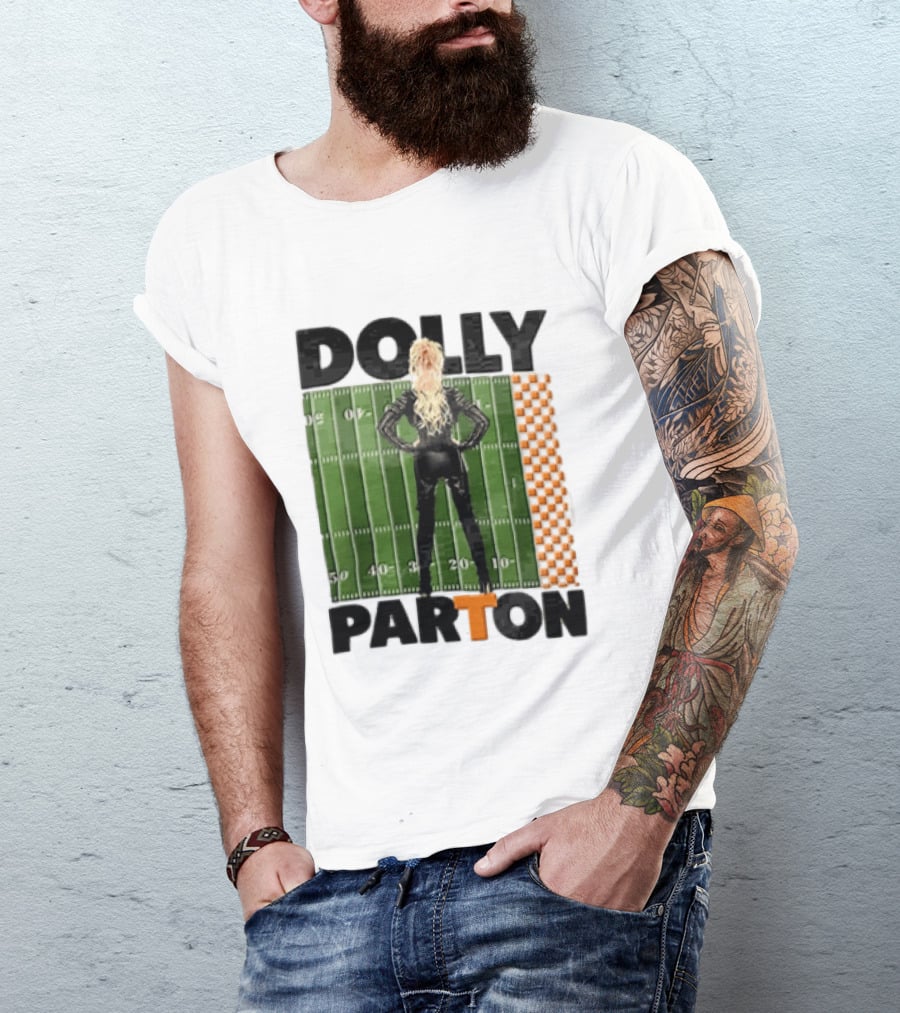 Dolly Parton Tennessee Volunteers Football Field T-Shirt