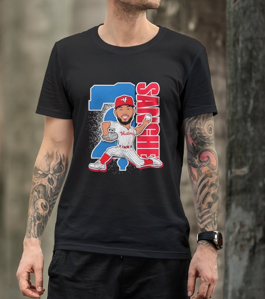 Sixto Sanchez 21 History Philadelphia Phillies Pitcher T-Shirt