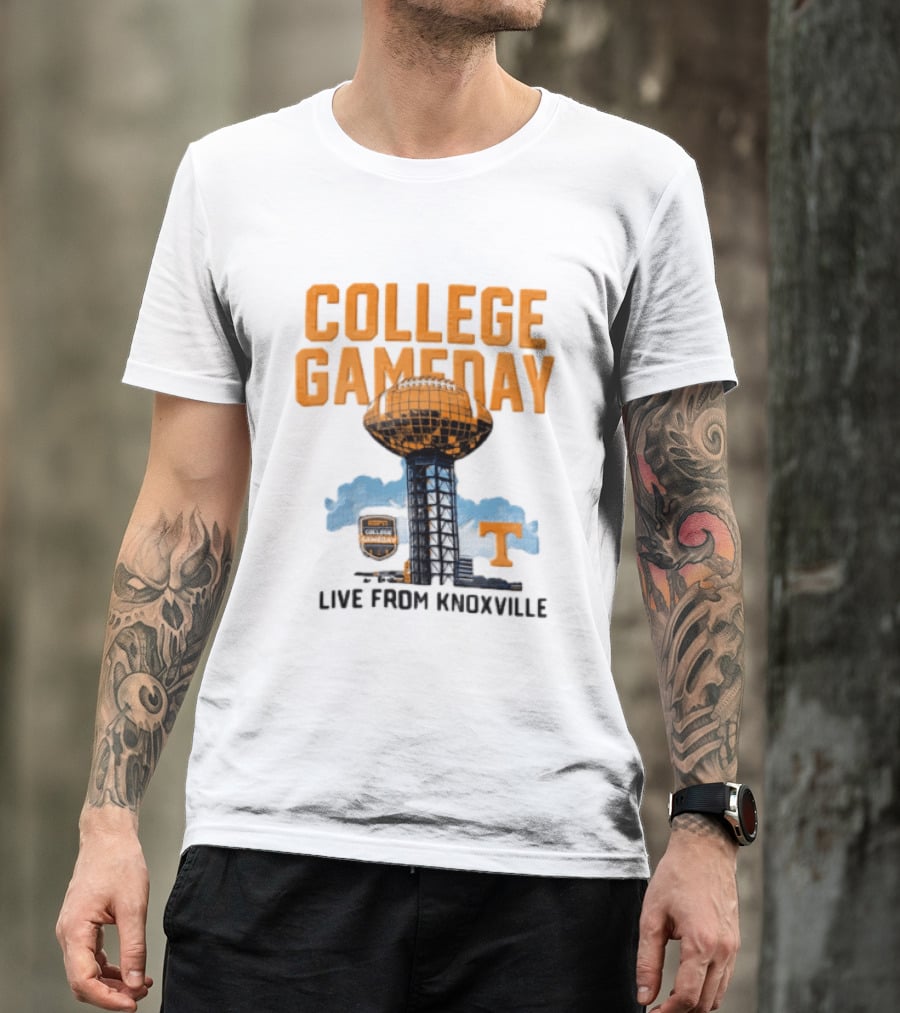 Tennessee Volunteers College Gameday Live From Knoxville Football T-Shirt