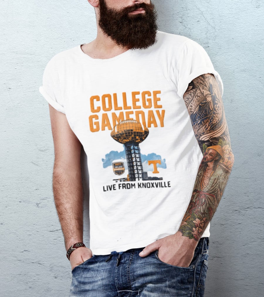 Tennessee Volunteers College Gameday Live From Knoxville Football T-Shirt