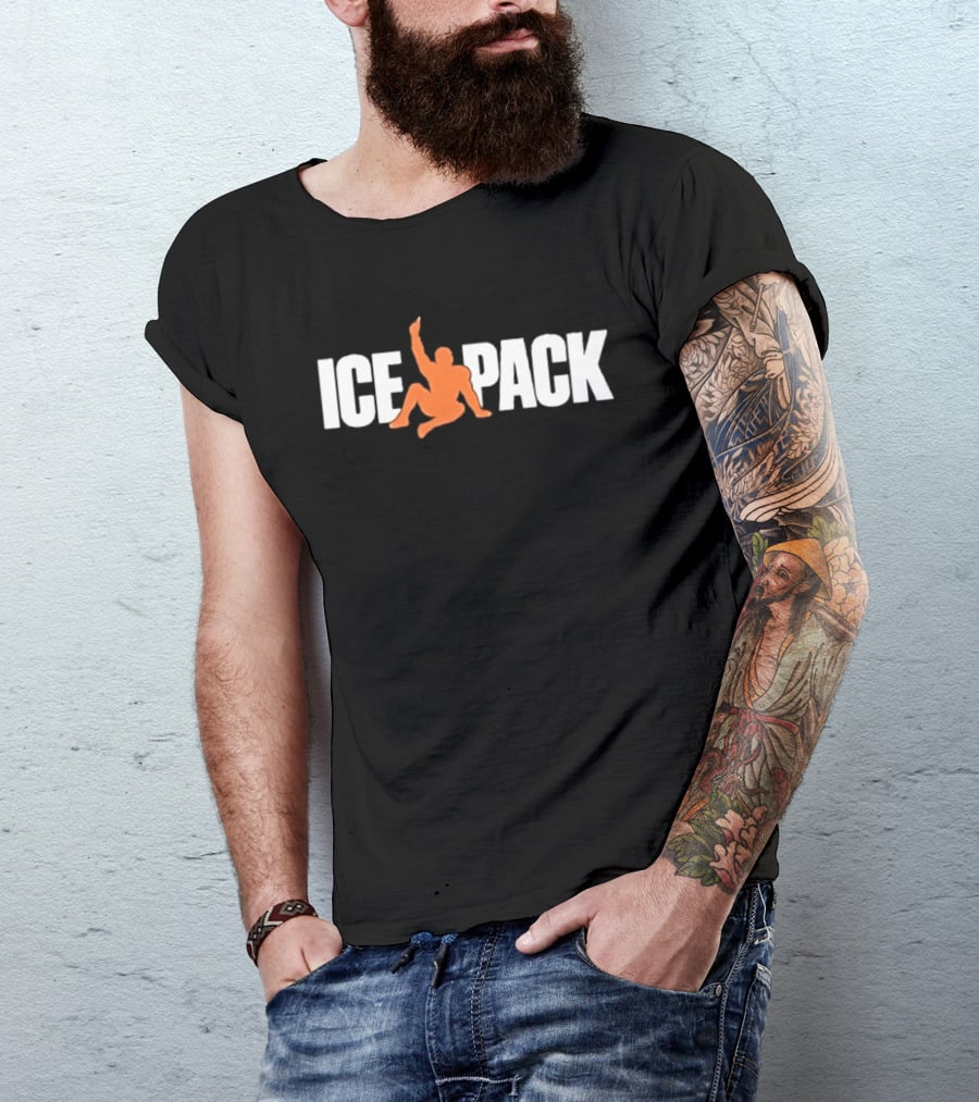 Ice Pack Bodybuilder Silhouette Fitness Motivation T-Shirt
