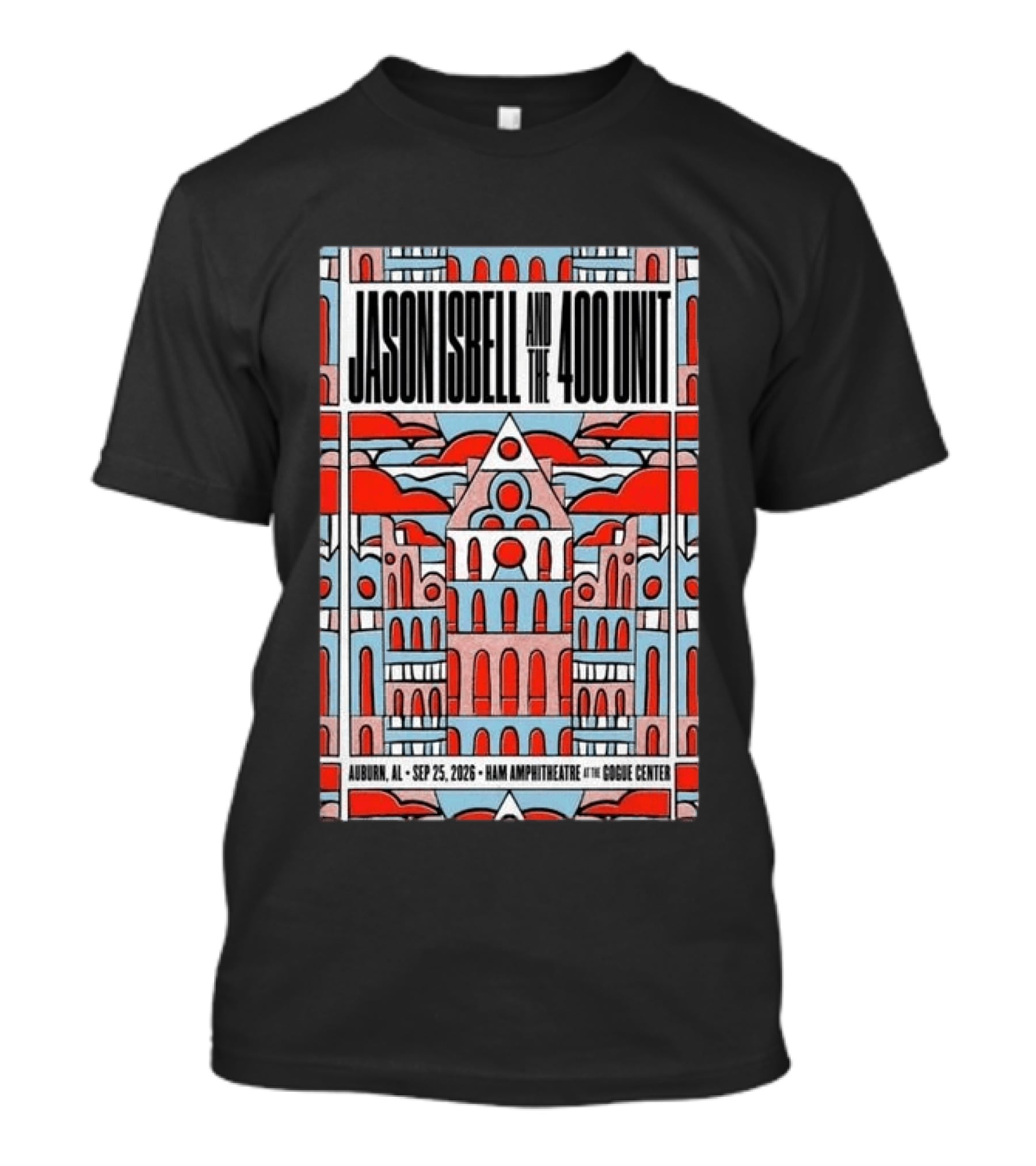 Jason Isbell And The 400 Unit Sep 25 2026 Ham Amphitheatre Auburn Gogue Center T-Shirt