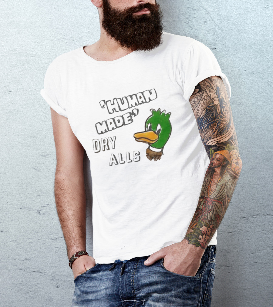 J Hope Human Made Dry Alls Green Mallard Duck T-Shirt