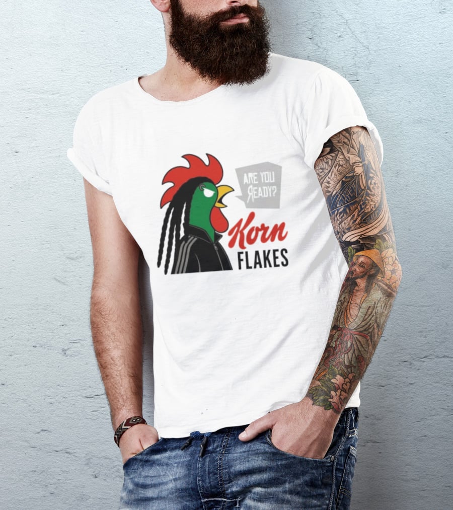 Korn Flakes Are You Ready Rooster Nu Metal T-Shirt