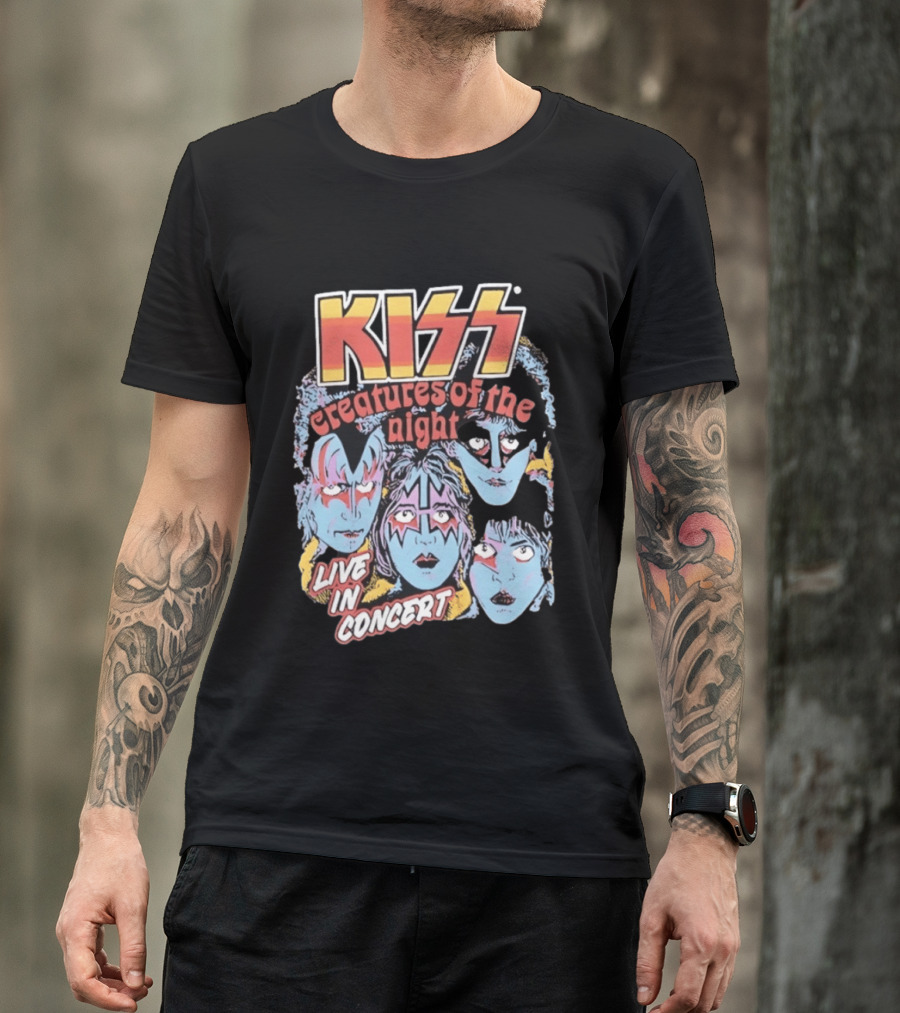 KISS Creatures Of The Night Live In Concert Face T-Shirt
