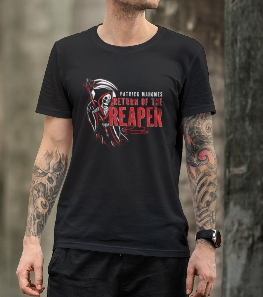 Patrick Mahomes Return Of The Reaper 15 Kansas City Chiefs Football T-Shirt