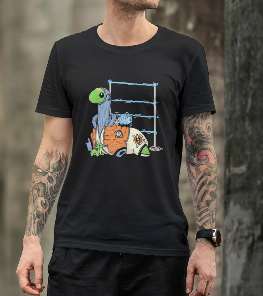 Wattson Nessie Apex Legends Character With Baby Nessie And Fences T-Shirt