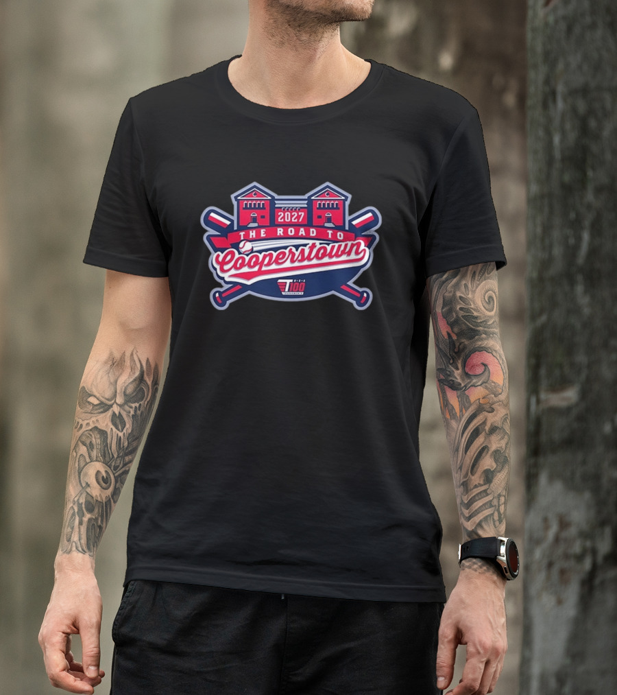 The Road To Cooperstown 2027 Baseball USA 100 T-Shirt