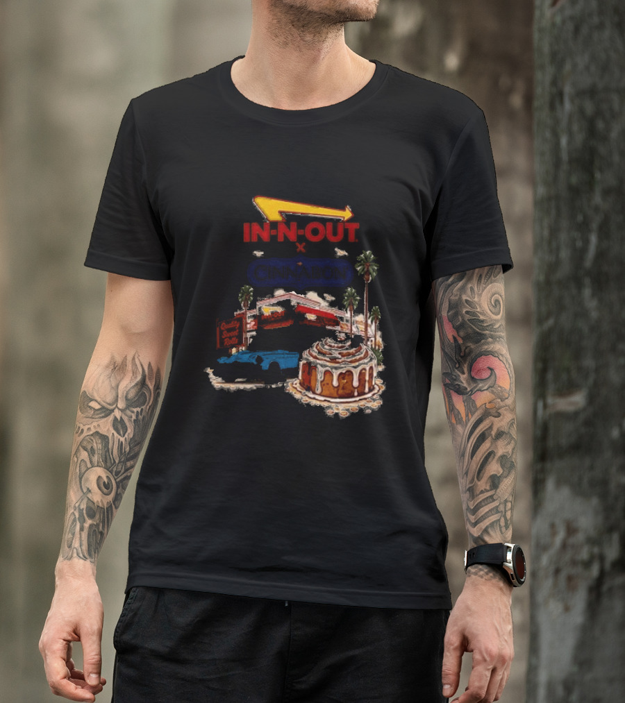 IN N OUT Cinnabon Sweet Stops Better Together Vintage Vibes T-Shirt