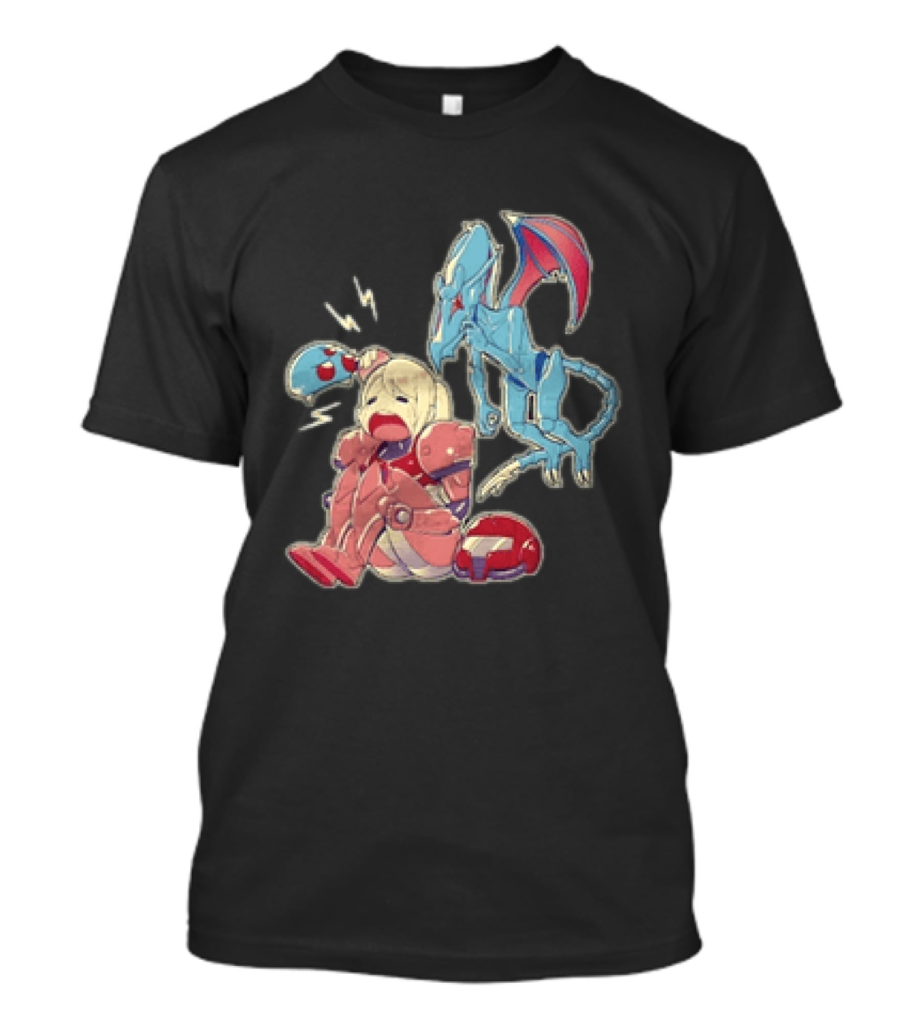 Samus Aran Metroid Bonk Cute Ridley And Chibi T-Shirt