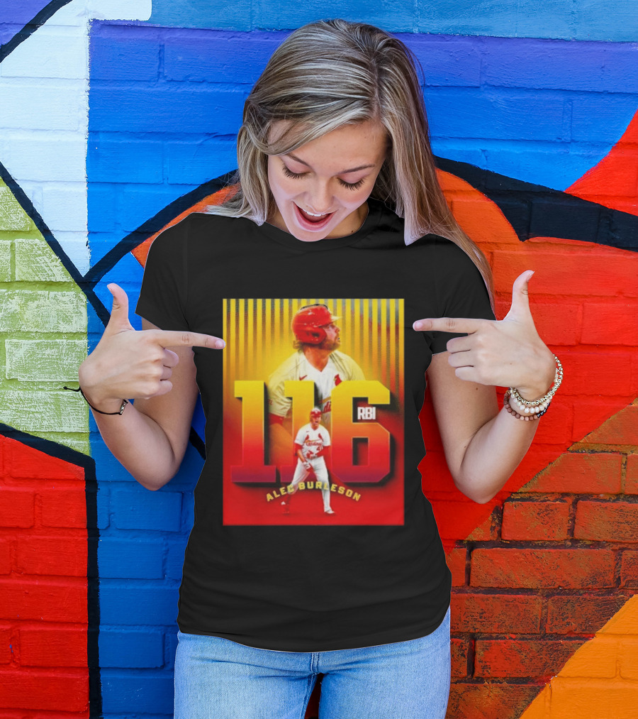 Alec Burleson 116 RBI St Louis Cardinals Baseball Highlights T-Shirt