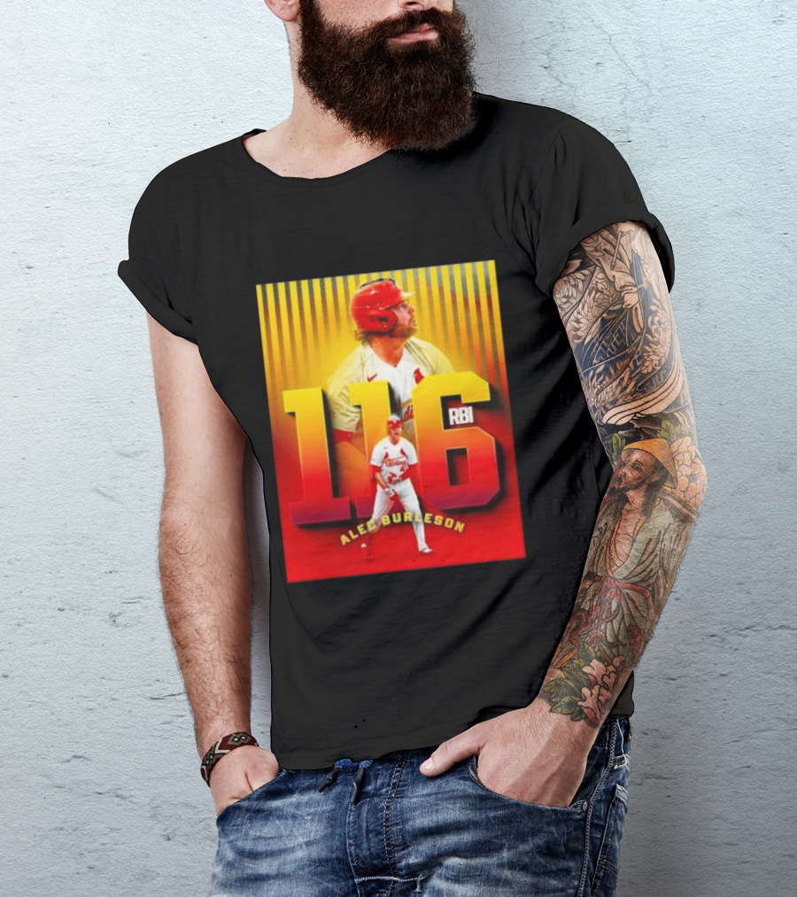 Alec Burleson 116 RBI St Louis Cardinals Baseball Highlights T-Shirt