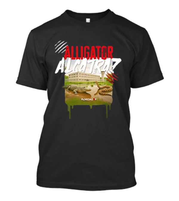 Alligator Alcatraz Florida Wildlife Scene T-Shirt