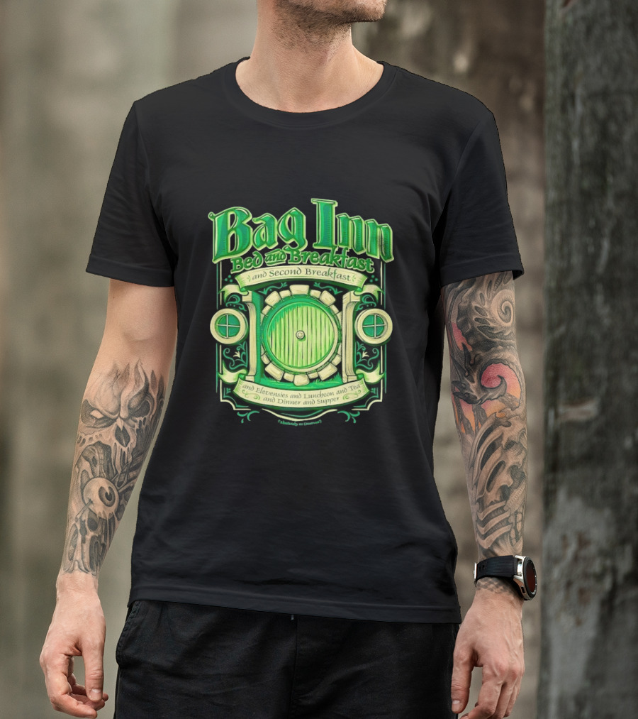 Bag Inn Bed And Breakfast Second Breakfast Elevensies Luncheon Tea Dinner Supper T-Shirt