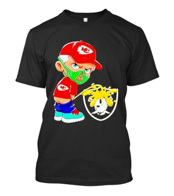 Kansas City Chiefs Fan Cartoon Rivalry With Las Vegas Raiders T-Shirt