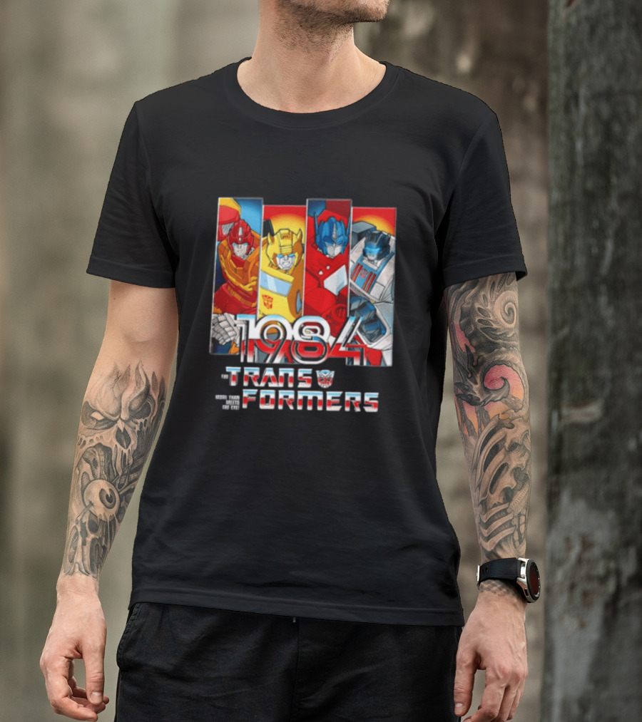 Transformers 1984 Hot Rod Bumblebee Optimus Prime Prowl Classic Characters T-Shirt