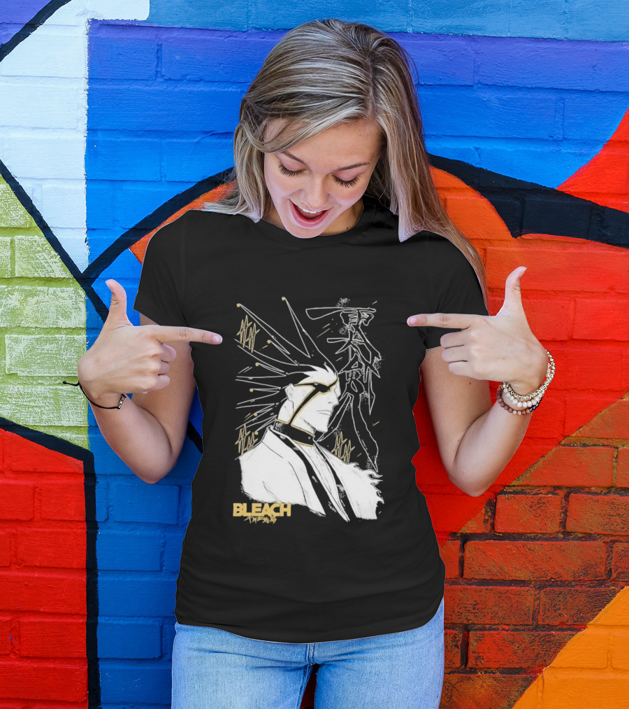 Kenpachi Zaraki Bleach Thousand Year Blood War Fan Art Character Sketch T-Shirt