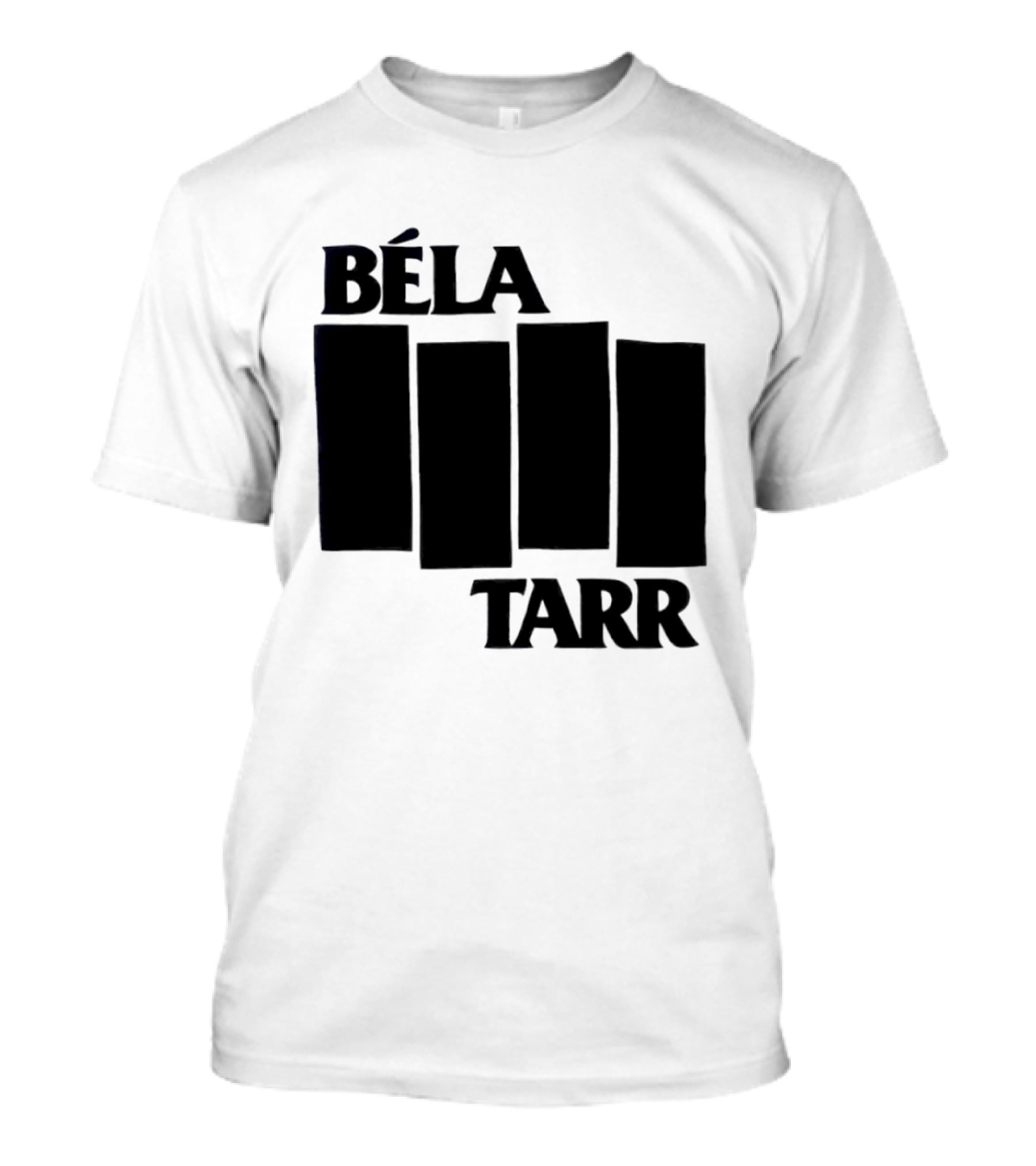 Béla Tarr Block Logo Homage Black Flag T-Shirt