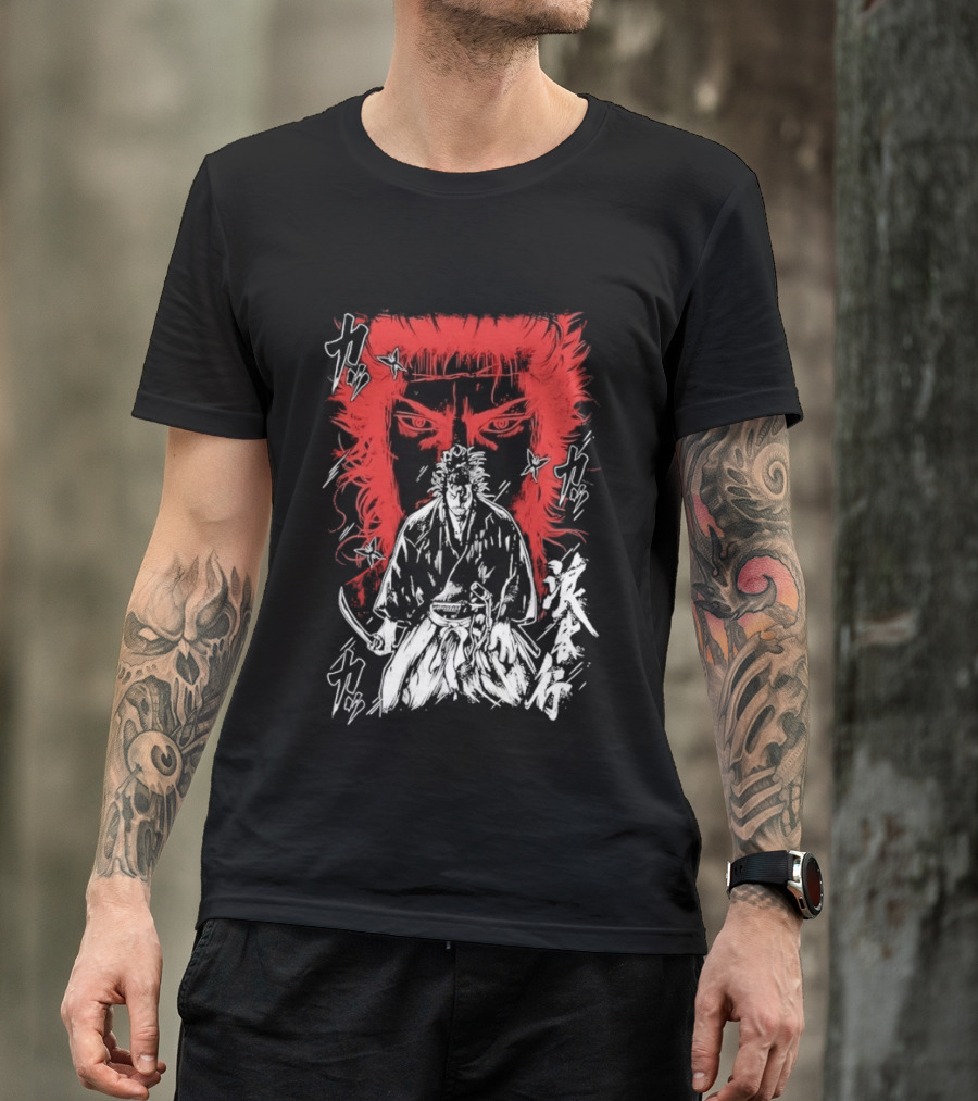 Vagabond Musashi Miyamoto Samurai Intense Manga T-Shirt