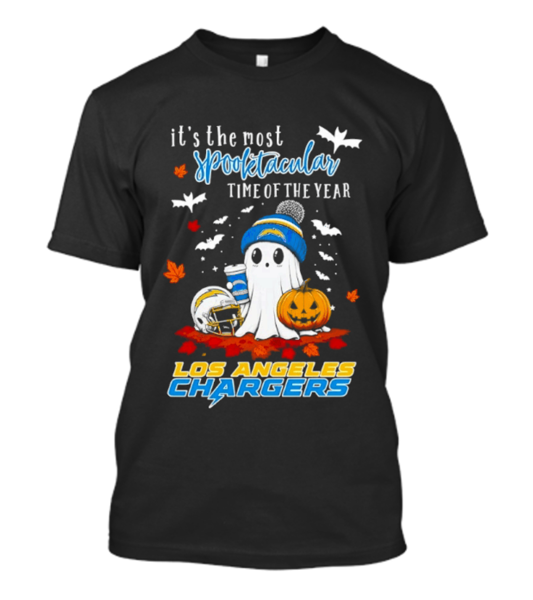 Los Angeles Chargers Most Spooktacular Time Ghost Halloween Football T-Shirt
