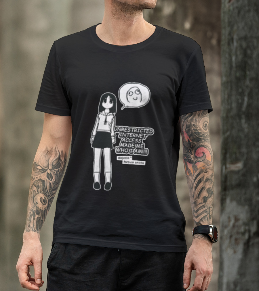 Lucky Star Kagami Hiiragi Unrestricted Internet Access Forever Anime Distincta T-Shirt
